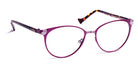 J.F. Rey® Jasmine JFR Jasmine 7013 52 - 7013 Plum/Silver Eyeglasses