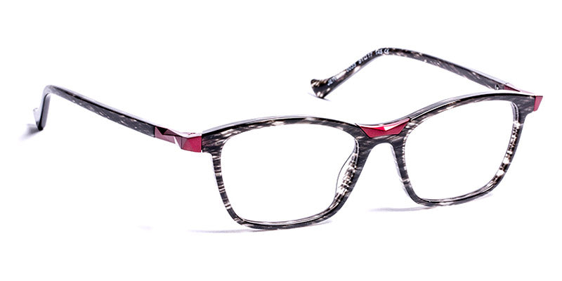 J.F. Rey® Jewell JFR Jewell 0035 51 - 0035 Black Laces/Burgundy Eyeglasses