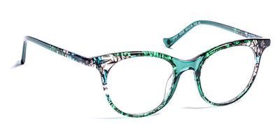 J.F. Rey® Jipsy JFR Jipsy 4049 48 - 4049 Crystal Green/Green Marble/Black Laces Eyeglasses
