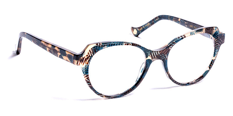 J.F. Rey® June JFR June 9022 49 - 9022 Brown Blue Peas Eyeglasses