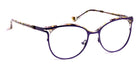 J.F. Rey® Lime JFR Lime 7045 51 - 7045 Dark Purple/Organic Green Eyeglasses