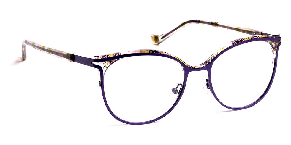 J.F. Rey® Lime JFR Lime 7045 51 - 7045 Dark Purple/Organic Green Eyeglasses