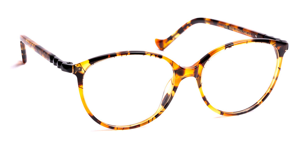 J.F. Rey® Live JFR Live 9599 52 - 9599 Demi with Black Serigraphy/Shiny Black Eyeglasses