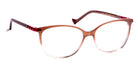 J.F. Rey® Lucky JFR Lucky 9935 53 - 9935 Brown Gold Taffeta/Cherry Eyeglasses