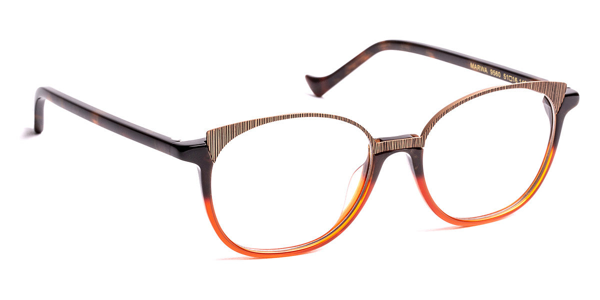 J.F. Rey® Marwa JFR Marwa 9560 51 - 9560 Demi Red/Copper Black Eyeglasses