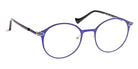 J.F. Rey® Mina JFR Mina 2550 50 - 2550 Blue/Shiny Gold Eyeglasses