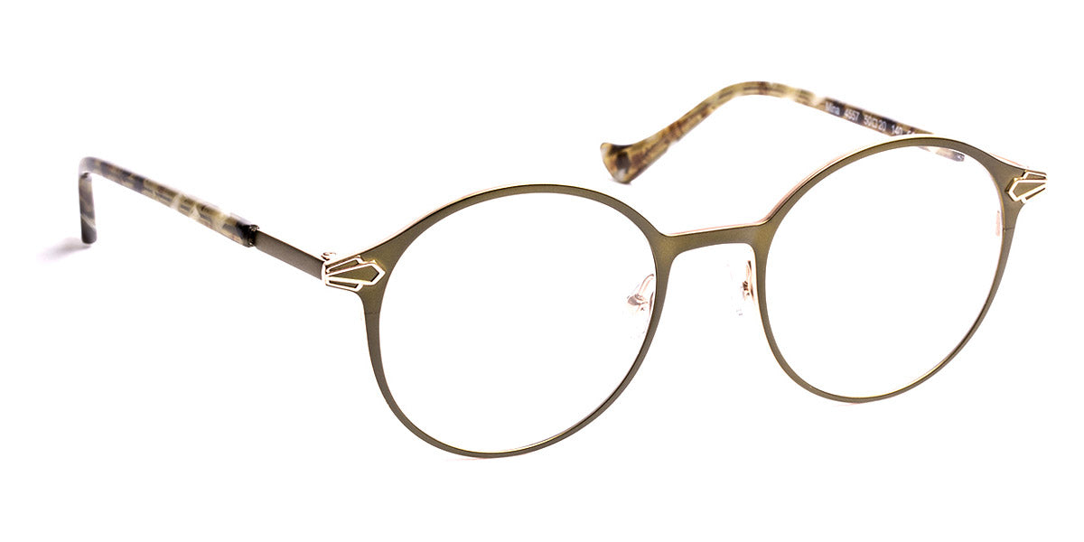 J.F. Rey® Mina JFR Mina 4557 50 - 4557 Dark Green/Shiny Pink Gold Eyeglasses