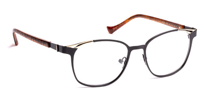 J.F. Rey® Moss JFR Moss 0080 50 - 0080 Matte Black/Shiny Pink Gold Eyeglasses