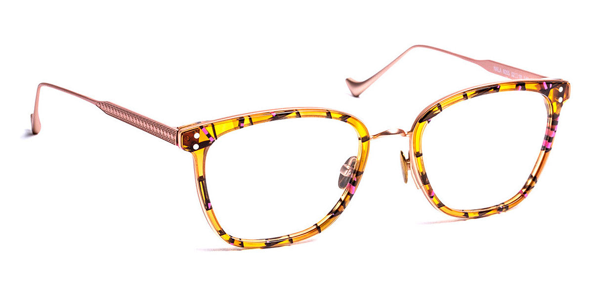 J.F. Rey® Nala JFR Nala 6055 52 - 6055 Orange/Satined Pink Gold Eyeglasses