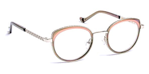 J.F. Rey® Ohm JFR Ohm 0980 48 - 0980 Black Pink/Shiny Silver Eyeglasses