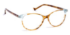 J.F. Rey® Oriane JFR Oriane 9040 51 - 9040 Chamois/Light Green Eyeglasses