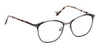 J.F. Rey® Paola JFR Paola 0109 50 - 0109 Satin Black/Shiny Ruthenium Eyeglasses