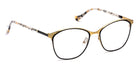 J.F. Rey® Paola JFR Paola 0150 50 - 0150 Satin Black/Satin Gold Eyeglasses