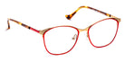 J.F. Rey® Paola JFR Paola 3050 50 - 3050 Red/Satin Pink Gold Eyeglasses