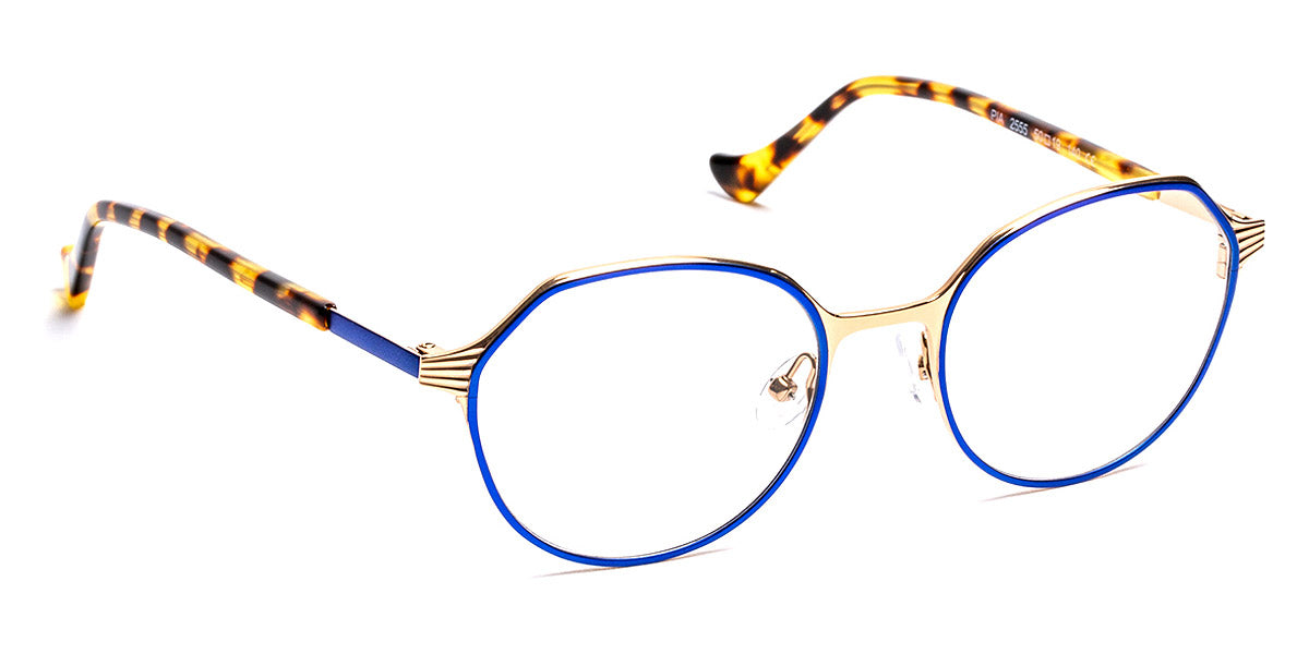 J.F. Rey® Pia JFR Pia 2555 50 - 2555 Satin Blue/Shiny Pink Gold Eyeglasses