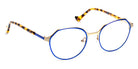 J.F. Rey® Pia JFR Pia 2555 50 - 2555 Satin Blue/Shiny Pink Gold Eyeglasses