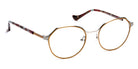 J.F. Rey® Pia JFR Pia 5015 50 - 5015 Satin Gold/Shiny Silver Eyeglasses