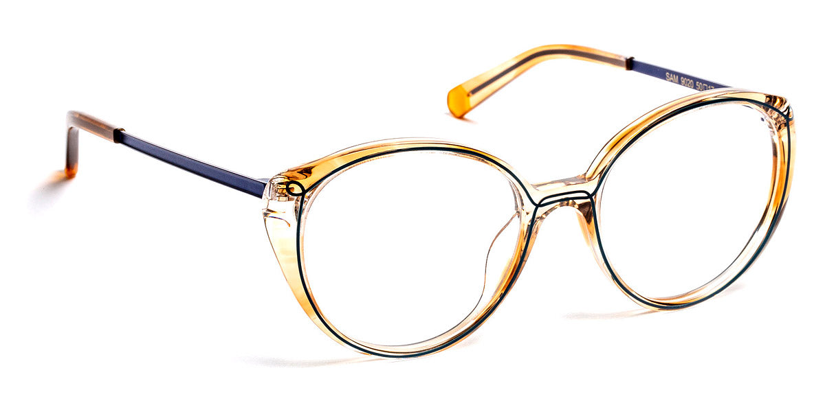 J.F. Rey® Sam JFR Sam 9020 50 - 9020 Light Brown/Satin Blue Eyeglasses