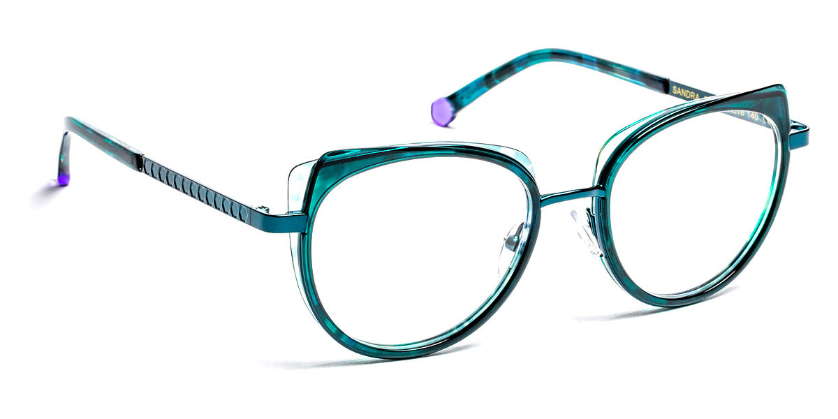 J.F. Rey® Sandra JFR Sandra 2525 51 - 2525 Blue/Satin Green Eyeglasses