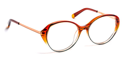 J.F. Rey® Sisley JFR Sisley 6005 53 - 6005 Gradient Orange/Satin Pink Gold Eyeglasses