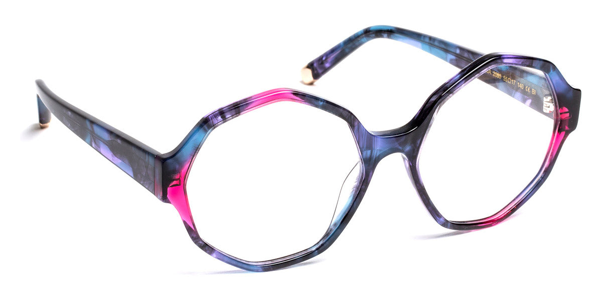 J.F. Rey® Teresa JFR Teresa 2085 55 - 2085 Blue Refined/Fuchsia Eyeglasses