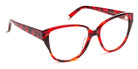J.F. Rey® Thea JFR Thea 3001 56 - 3001 Red Refined/Black Eyeglasses