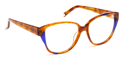 J.F. Rey® Thea JFR Thea 9020 56 - 9020 Brown Striped/Blue Crystal Eyeglasses