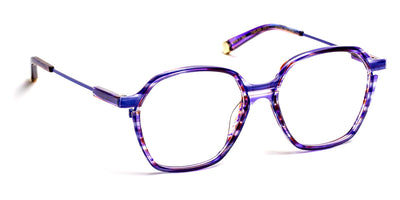 J.F. Rey® Thelma JFR Thelma 7570 52 - 7570 Purple and Pink Striped/Blue Electric Eyeglasses