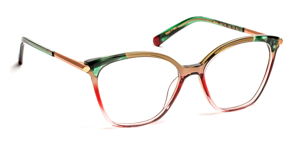 J.F. Rey® Tilia JFR Tilia 3840 54 - 3840 Green and Pink Gradient/Green Eyeglasses