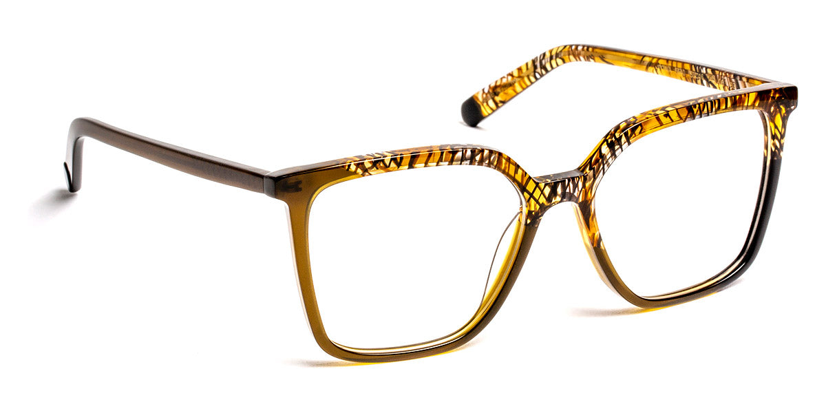 J.F. Rey® Tonia JFR Tonia 5540 53 - 5540 Brown Japan and Black Eyeglasses