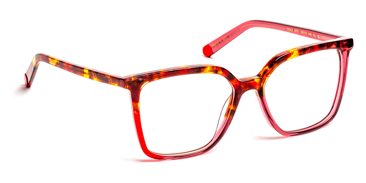 J.F. Rey® Tonia JFR Tonia 8070 53 - 8070 Demi Pink and Red Eyeglasses
