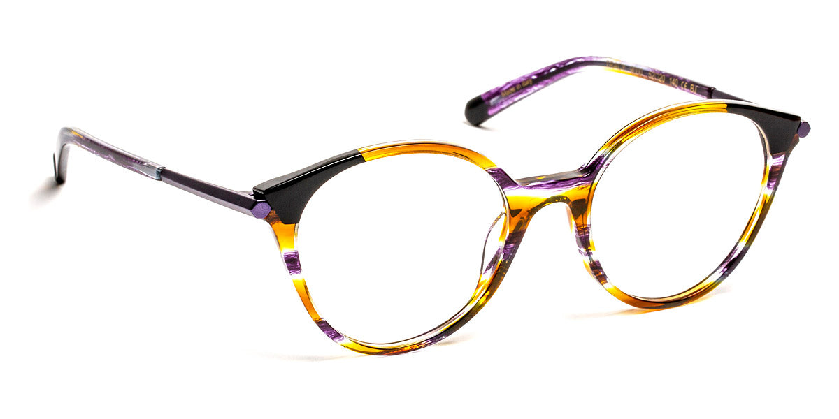 J.F. Rey® Tracy JFR Tracy 9000 52 - 9000 Yellow and Purple Transparents/Black Eyeglasses