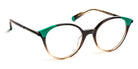 J.F. Rey® Tracy JFR Tracy 9840 52 - 9840 Brown Gradient Transparent/Green Eyeglasses
