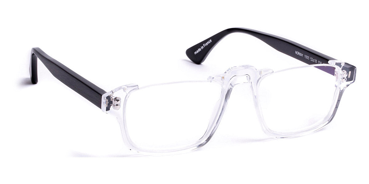J.F. Rey® Norway JFR Norway 1000 52 - 1000 Crystal/Matte Black Temple Eyeglasses