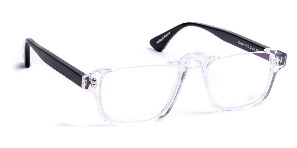 J.F. Rey® Norway JFR Norway 1000 52 - 1000 Crystal/Matte Black Temple Eyeglasses