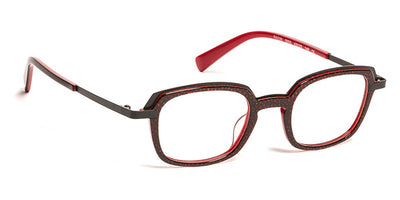 J.F. Rey® PA038 JFR PA038 3000 43 - 3000 Red Demi Metal Black Satin Eyeglasses