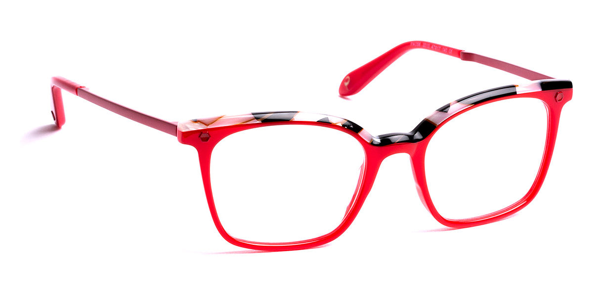 J.F. Rey® PA056 JFR PA056 3010 47 - 3010 Red/White/Black Eyeglasses