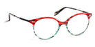 J.F. Rey® PA074 JFR PA074 0030 48 - 0030 Nice Black/Red Green Eyeglasses