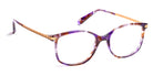 J.F. Rey® PA079 JFR PA079 7558 49 - 7558 Flower Purple/Pink Gold Eyeglasses