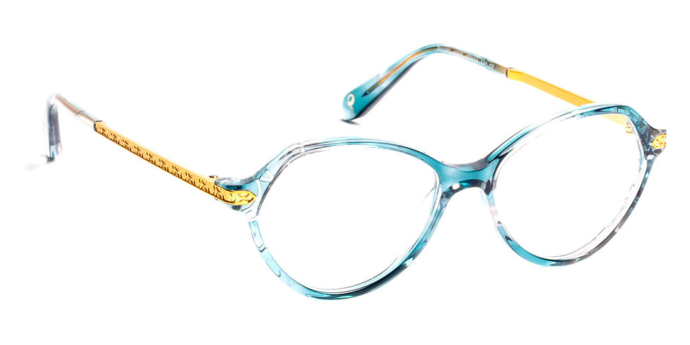 J.F. Rey® PA080 JFR PA080 4050 47 - 4050 Crystal Green/Satin Gold Eyeglasses