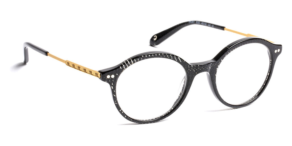 J.F. Rey® PA081 JFR PA081 0050 46 - 0050 Nice Black/Soft Gold Eyeglasses