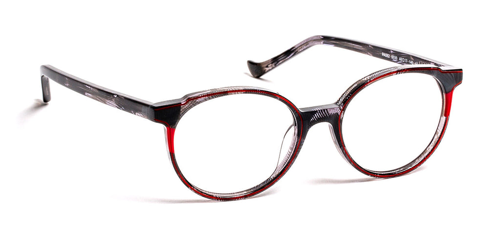 J.F. Rey® PA082 JFR PA082 0030 48 - 0030 Nice Black/Red Eyeglasses