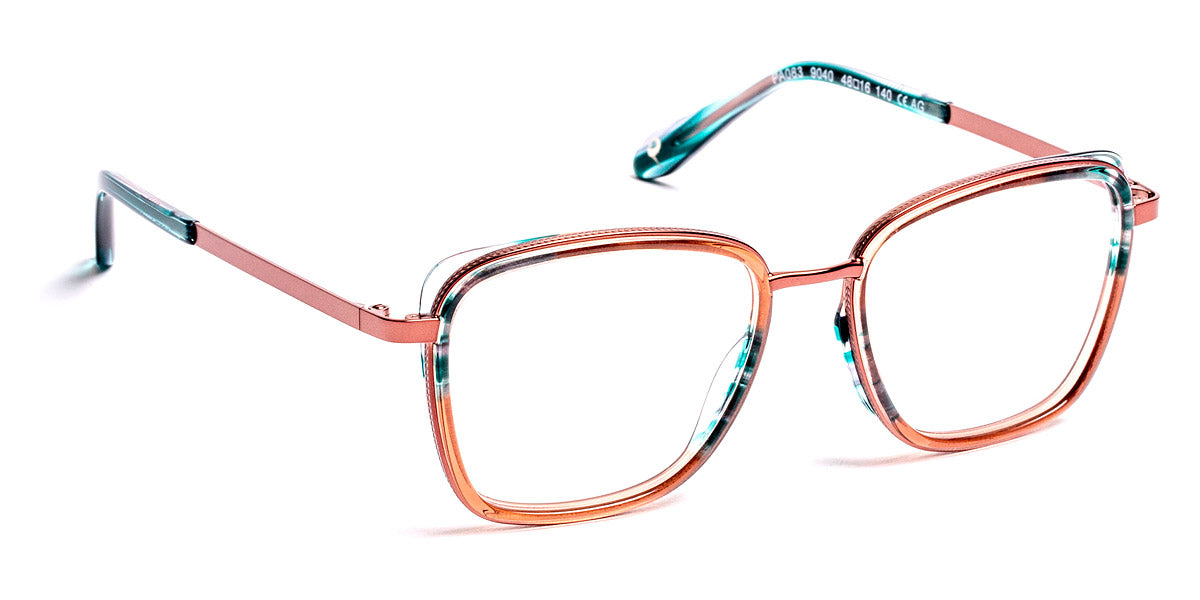 J.F. Rey® PA083 JFR PA083 9040 48 - 9040 Brown/Blue/Old Copper Eyeglasses