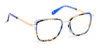 J.F. Rey® PA083 JFR PA083 9520 48 - 9520 Demi Blue/Blue Night/Gold Eyeglasses