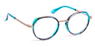 J.F. Rey® PA084 JFR PA084 2525 47 - 2525 Blue Night/Lagon Blue/Khaki Eyeglasses