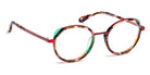 J.F. Rey® PA084 JFR PA084 9025 47 - 9025 Demi/Green/Burgundy Eyeglasses