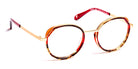 J.F. Rey® PA084 JFR PA084 9030 47 - 9030 Demi/Red/Gold Eyeglasses