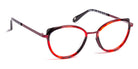 J.F. Rey® PA085 JFR PA085 3029 48 - 3029 Red/Black Eyeglasses