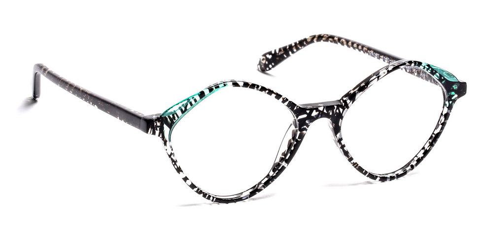 J.F. Rey® PA087 JFR PA087 0140 49 - 0140 Beautiful Black/Green Eyeglasses