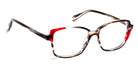 J.F. Rey® PA088 JFR PA088 0130 49 - 0130 Gray/Red Eyeglasses